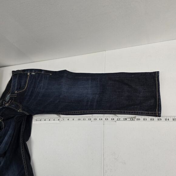 Silver Jeans Aiko Mid capri size 30x22 womens denim dark wash 6458 - Picture 5 of 11